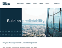 Tablet Screenshot of pra-consulting.com
